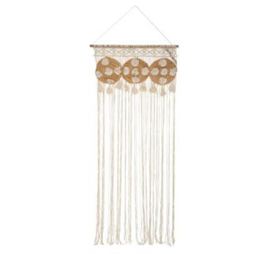 RIDEAU FILS MACRAME ET JUTE