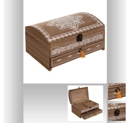 BOITE A COUTURE FOLK EN BOIS