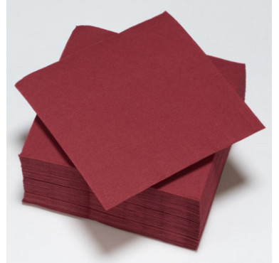 SERVIETTE EN PAPIER BORDEAUX︱Lory