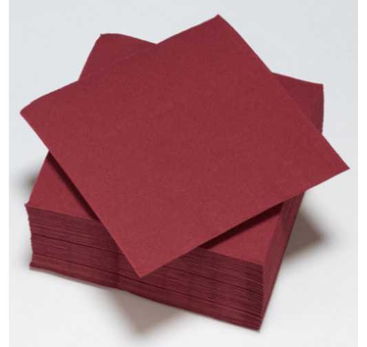 SERVIETTE EN PAPIER BORDEAUX︱Lory