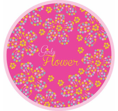 ASSIETTE CARTON - GIRLY FLOWER︱Lory