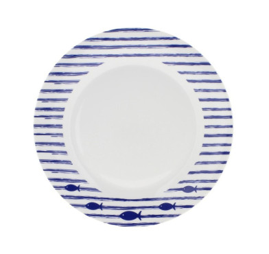 ASSIETTE PLATE MARIN D.26,5CM︱Lory