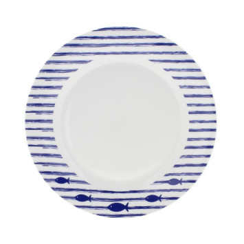 ASSIETTE PLATE MARIN D.26,5CM︱Lory