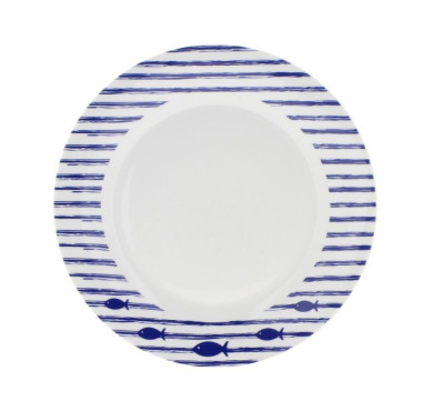 ASSIETTE DESSERT MARIN D.19CM︱Lory