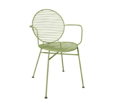 FAUTEUIL METAL VERT CACTUS︱Lory