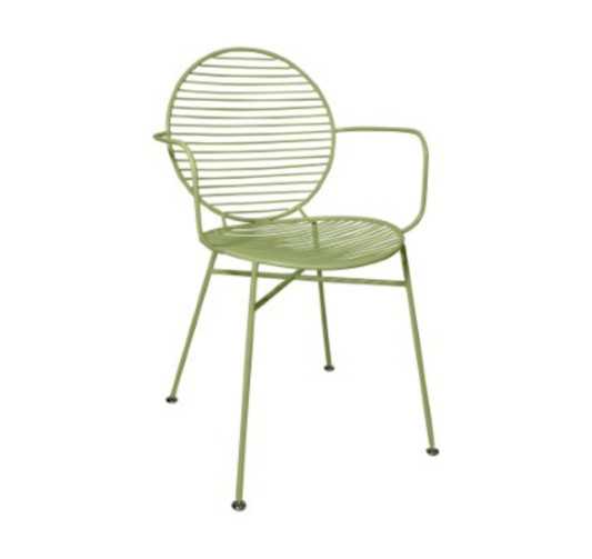 FAUTEUIL METAL VERT CACTUS︱Lory