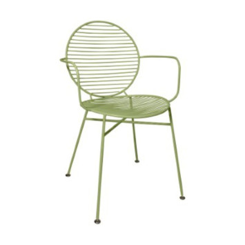 FAUTEUIL METAL VERT CACTUS︱Lory