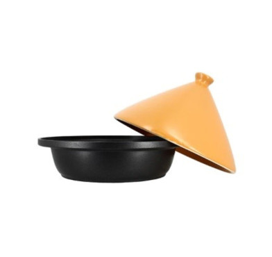 TAJINE D.30CM COUVERCLE JAUNE︱Lory