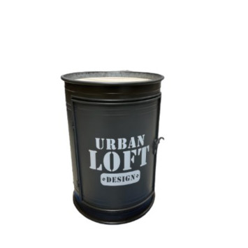 CHEVET METAL ET BOIS LOFT GRIS︱Lory