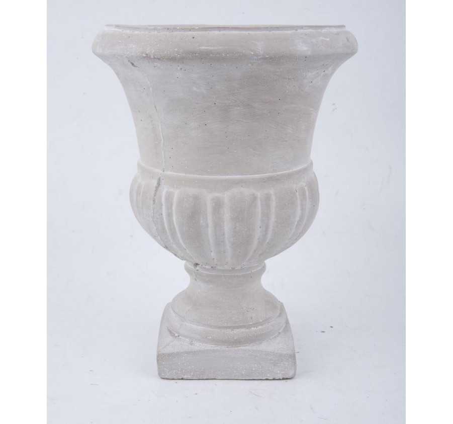 POTSUR PIED EN CIMENT SCULPTE