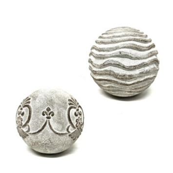 BOULE EN MAGNESIE GRIS CIMENT︱Lory