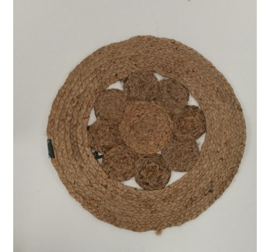 SET DE TABLE ROND EFFET CORDE