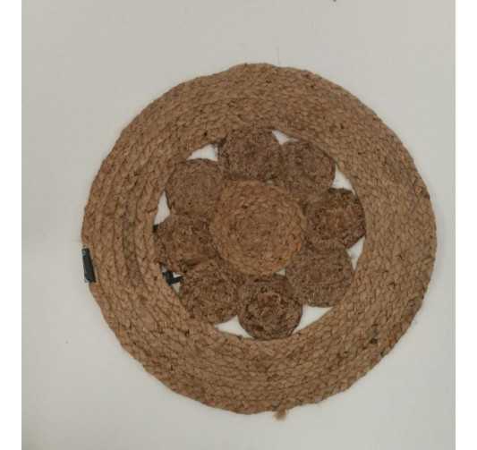 SET DE TABLE ROND EFFET CORDE︱Lory