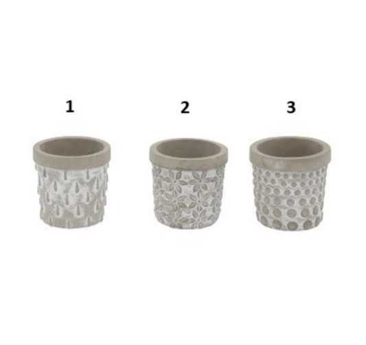 POT PLANTE EN CIMENT GRIS︱Lory