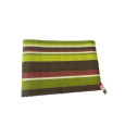 SET DE TABLE RAYE VERT MARRON