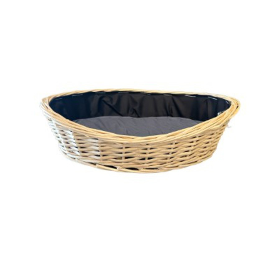 PANIER EN OSIER AVEC COUSSIN