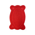 TAPIS OVAL PVC 40X26CM ROUGE