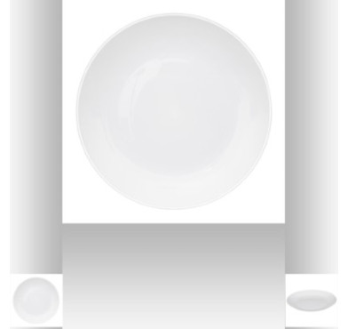 ASSIETTE BLANCHE DIAMETRE 25CM︱Lory