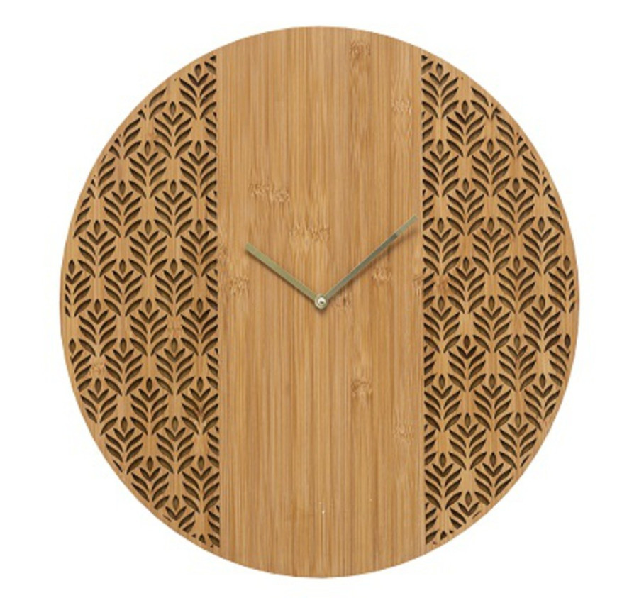 HORLOGE EN BAMBOU AJOURE