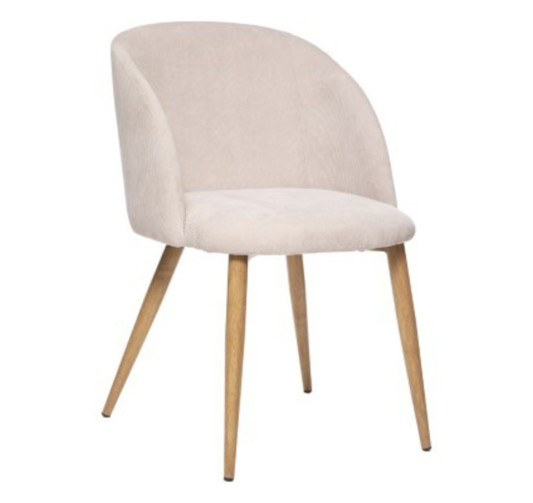 CHAISE EN VELOURS COTELE︱Lory