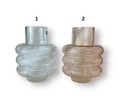 VASE EN VERRE D.18XH.23CM︱Lory