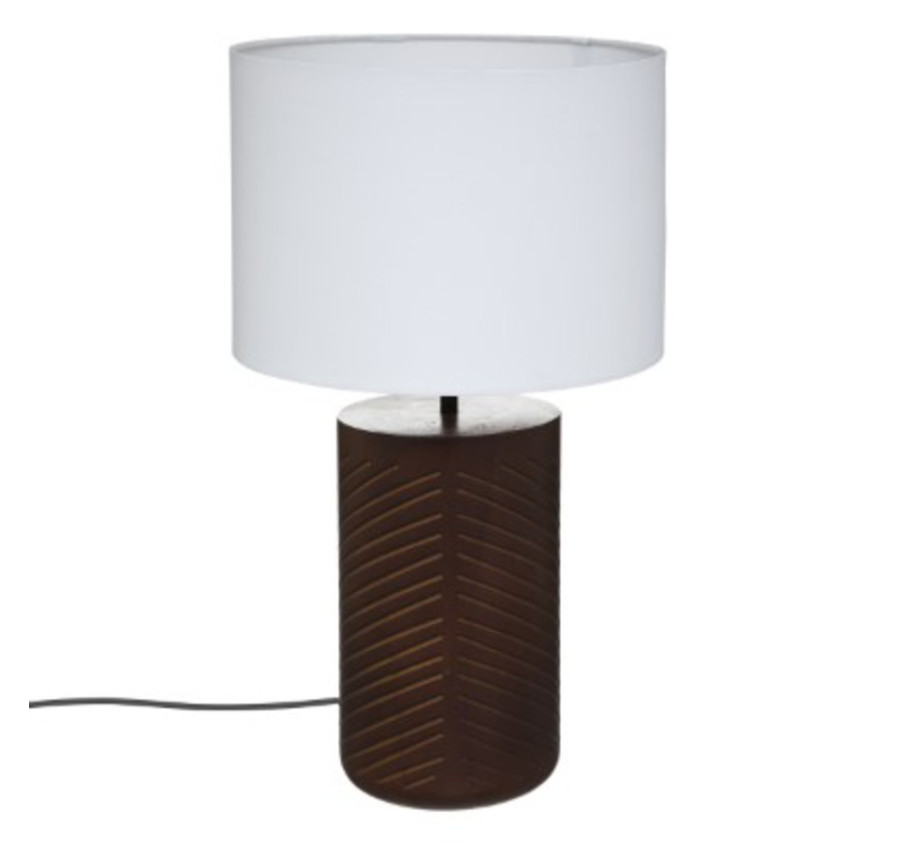 LAMPE DE CHEVET MARRON ET LAMPE DE CHEVET MARRON ET