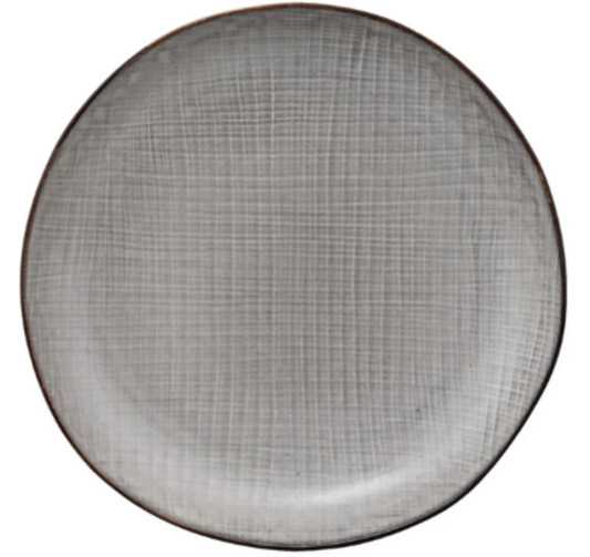 ASSIETTE PLATE GRISE EN︱Lory