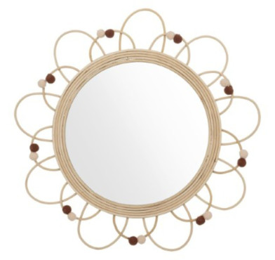 MIROIR EN ROTIN CAMPAGNE︱Lory