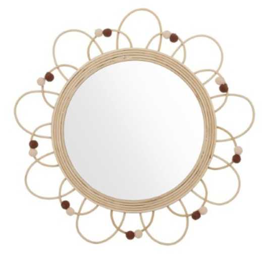 MIROIR EN ROTIN CAMPAGNE︱Lory