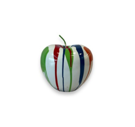 POMME EN RESINE TRASH BLANC︱Lory