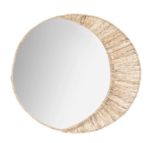 MIROIR THAIS LUNE EN JUTE︱Lory