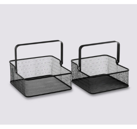 SET DE DEUX PANIERS NOIRS︱Lory
