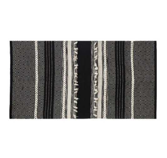 TAPIS 3D BLANC ET NOIR︱Lory