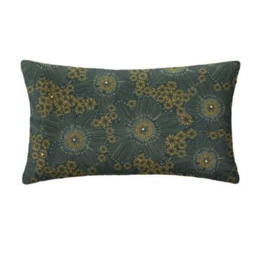 HOUSSE POUR COUSSIN VERT AVEC︱Lory
