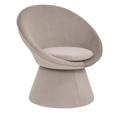 FAUTEUIL OEUF PLOPI EN VELOURS︱Lory