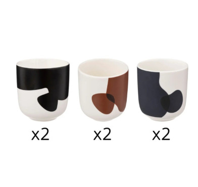 COFFRET 6 TASSES 10CL︱Lory