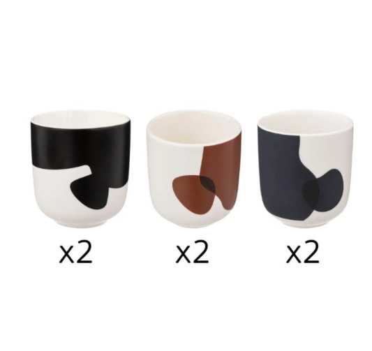 COFFRET 6 TASSES 10CL︱Lory