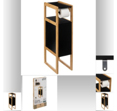 DEROULEUR PAPIER WC NOIR︱Lory