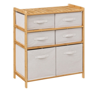 MEUBLE ETAGERE AVEC 6 PANIERS︱Lory