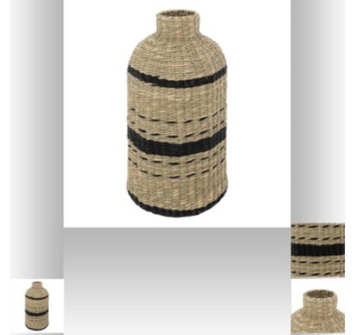 VASE DECORATIF CORDE NATUREL︱Lory