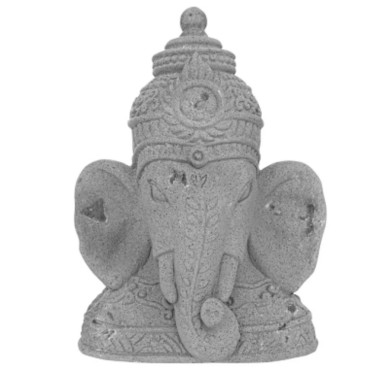 STATUETTE TETE GANESH GRIS︱Lory