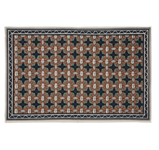 TAPIS LE CAFE IMPRIME EN COTON︱Lory