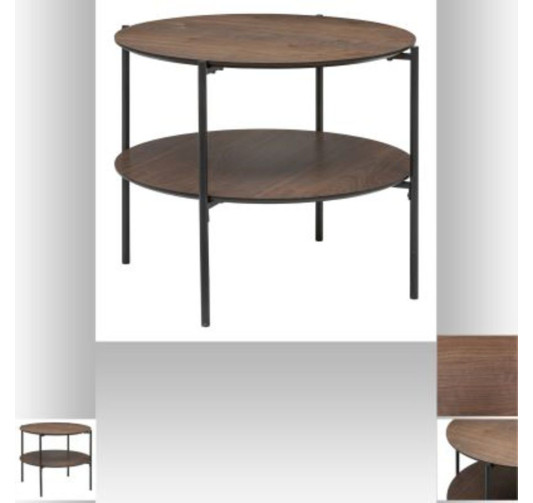 TABLE BASSE RONDE EN METAL ET︱Lory