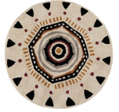 TAPIS ROND EN COTON TUFTE︱Lory