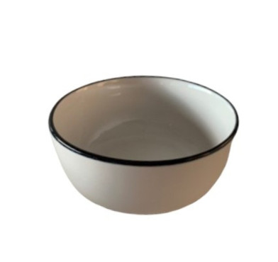 COUPELLE ALIX BLANC BORD NOIR︱Lory