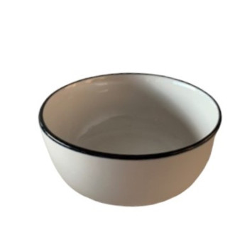COUPELLE ALIX BLANC BORD NOIR︱Lory