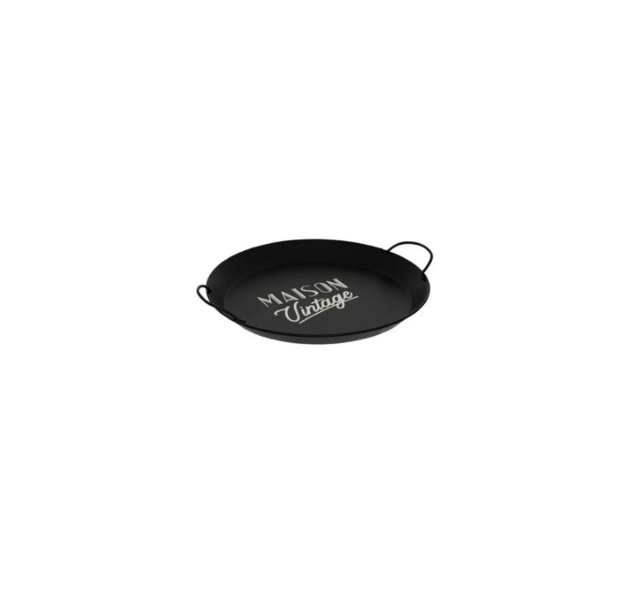 PLATEAU EN METAL ROND 39.5CM