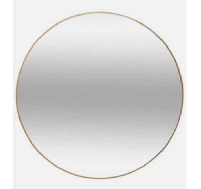 MIROIR ROND EN METAL DORE︱Lory