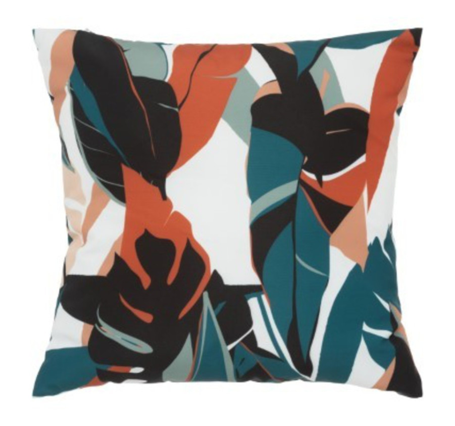 COUSSIN IMPRIME FEUILLAGE