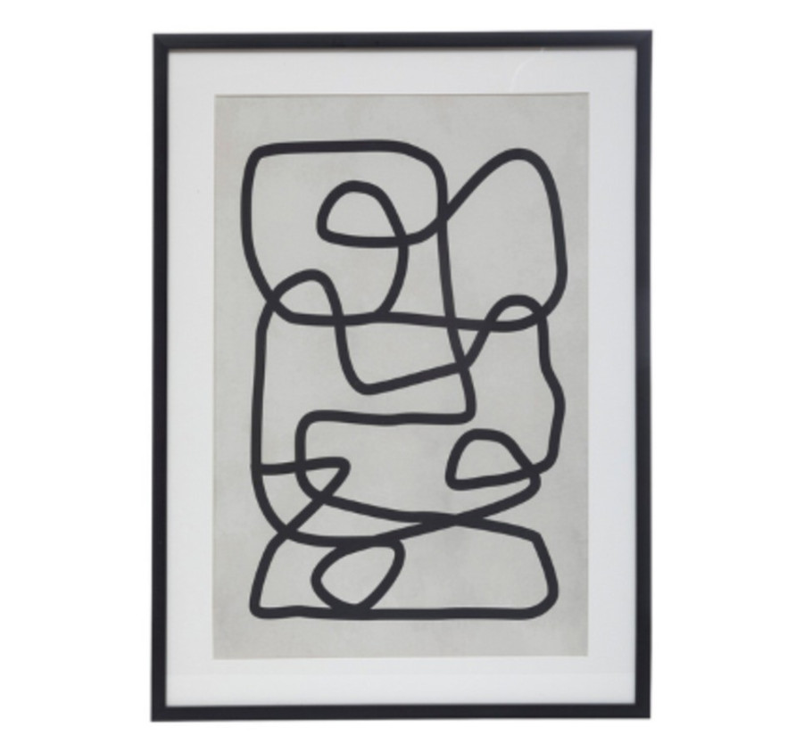 TOILE IMPREE NOIR ET BLANC